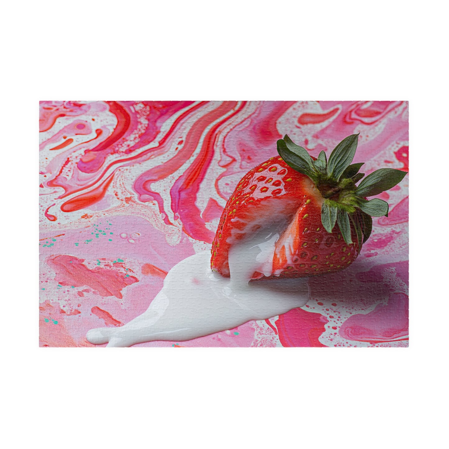 Strawberry & Cream Dream Puzzle – Aesthetic Jigsaw (110 to 1000 Pieces)